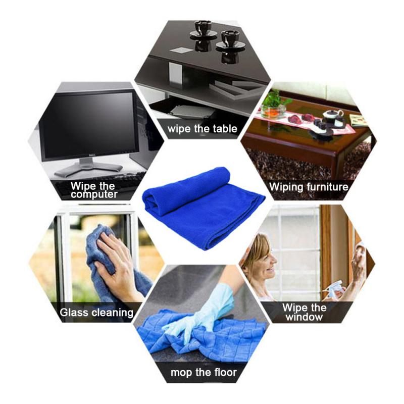 1pcs Car Wash Micro Fiber Towel Car Care Polishing Cleaning Cloth Soft Strong Absorbing Water Durable Auto Car Maintenance Tools