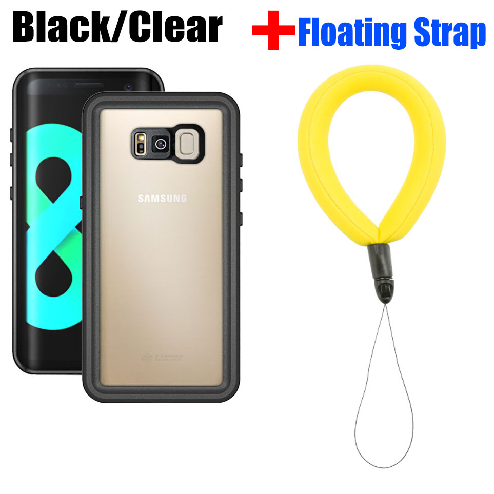Coque étanche pour Samsung Galaxy S8, S9, S10 Plus, Note 9, Note 8, série RedBelle Dot, IP68, PC sous-marin, housse de protection en TPU: Cuir / Or