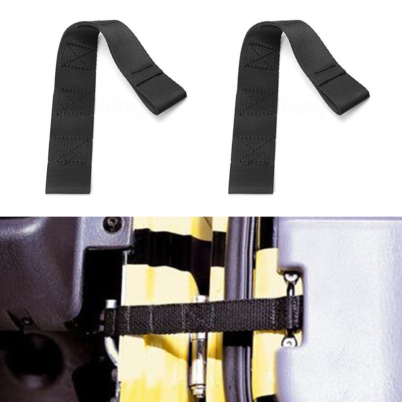 2pcs car tough nylon webbing Adjustable Door Limiting Straps for Jeep Wrangler CJ TJ YJ 1955-2006 769401 Door Strap