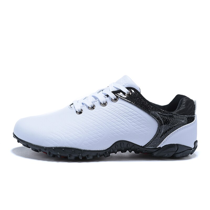 Leather Mens Golf Shoes Anti Slip Golf Sport Sneakers White Blue Breathable Golf Sneakers Trainers for Men