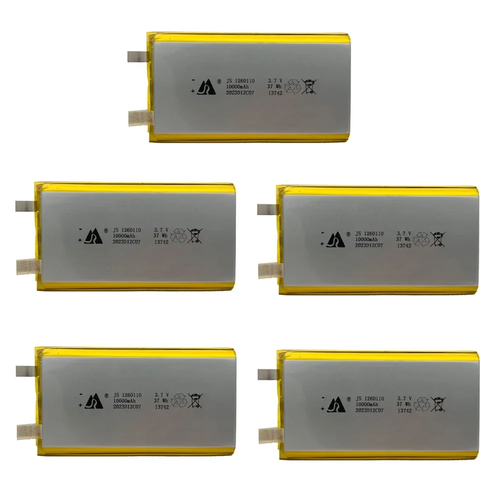 3.7v 10000mah 1260110 bateria de polímero de lítio/bateria de íon de lítio com placa de proteção para banco de potência gps 100% capacidade real: Vermelho