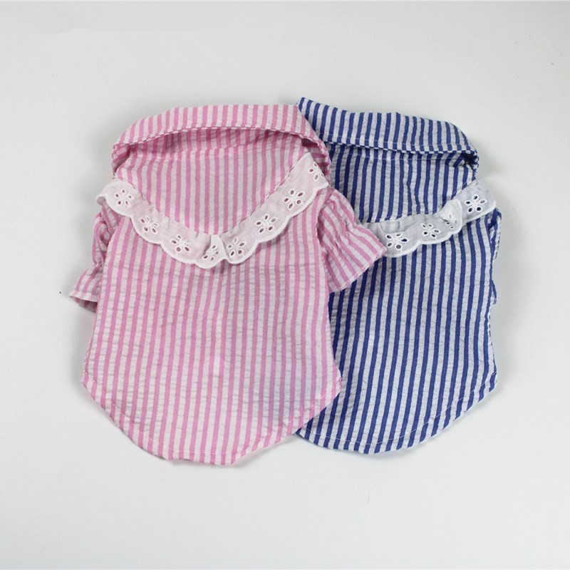 Lace Dog Shirt Summer Dog Clothes Cat Poodle Bichon Frise Pomeranian Schnauzer Pet Outfits Small Dog Costume Apparel