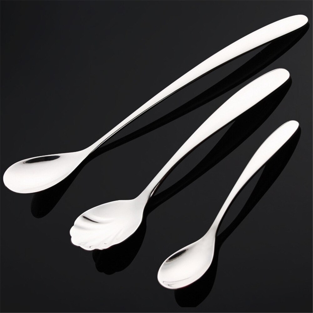 Long Handle Coffee Spoon Simple Dessert Food Tea S... – Grandado