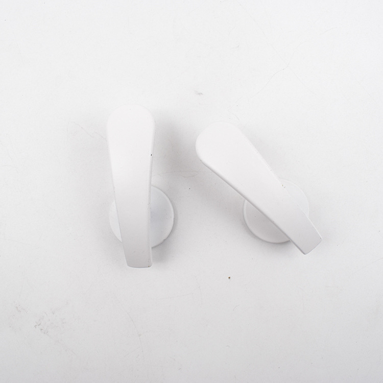 Room Accessories Curtain Curtain Hook Zinc Alloy Small Thickened Door Handle Hook Flat Angle Hook Silencing Curtain Wall Hook: Hook white