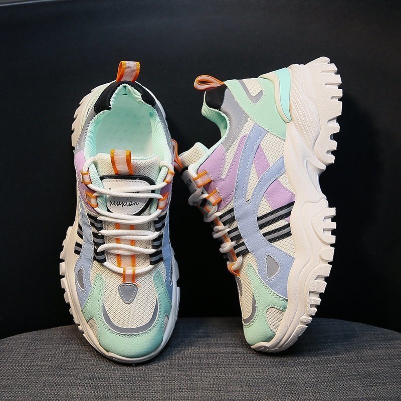 Chaussures pour femmes, chaussures de sport pour femmes, chaussures d'automne fluorescentes pour femmes, chaussures décontractées, chaussures de course pour femmes, chaussures décontractées  x633
