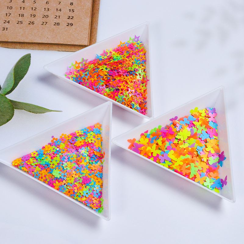 Fluoreszenz Epoxid füllung Schmetterling Epoxidharz Füllstoff Pigment knapp Sterne Blume Harz Pailletten DIY Schmuck Herstellung Zubehör