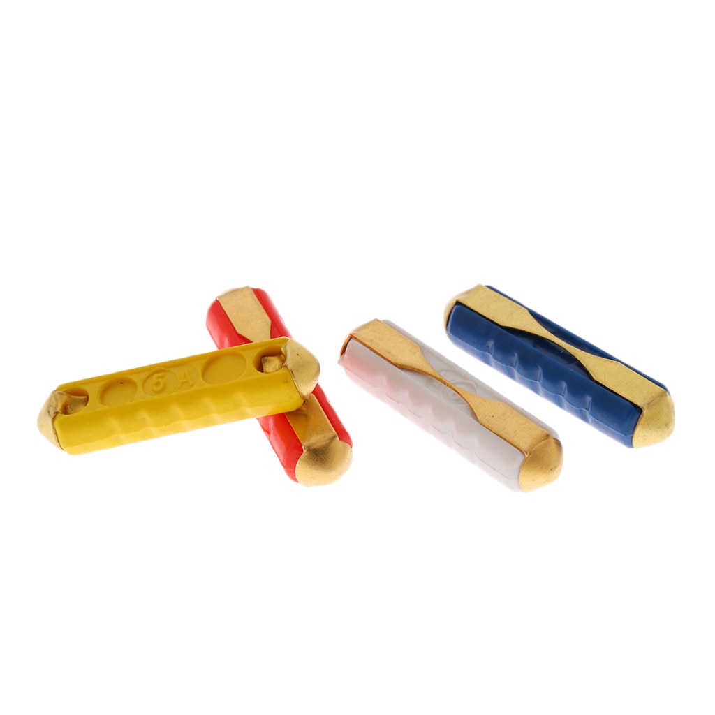 40Pieces Automotive Car GBC Copper Bullet Fuse Kit 5A 8A 16A 25A