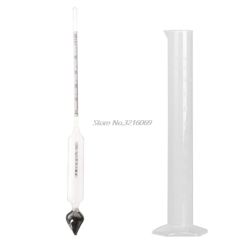 Hydrometer Tester Vintage measuring bottle Set Tools Alcoholmeter Alcohol Meter Wine Concentration Meter 0-50 hydrometer alcohol