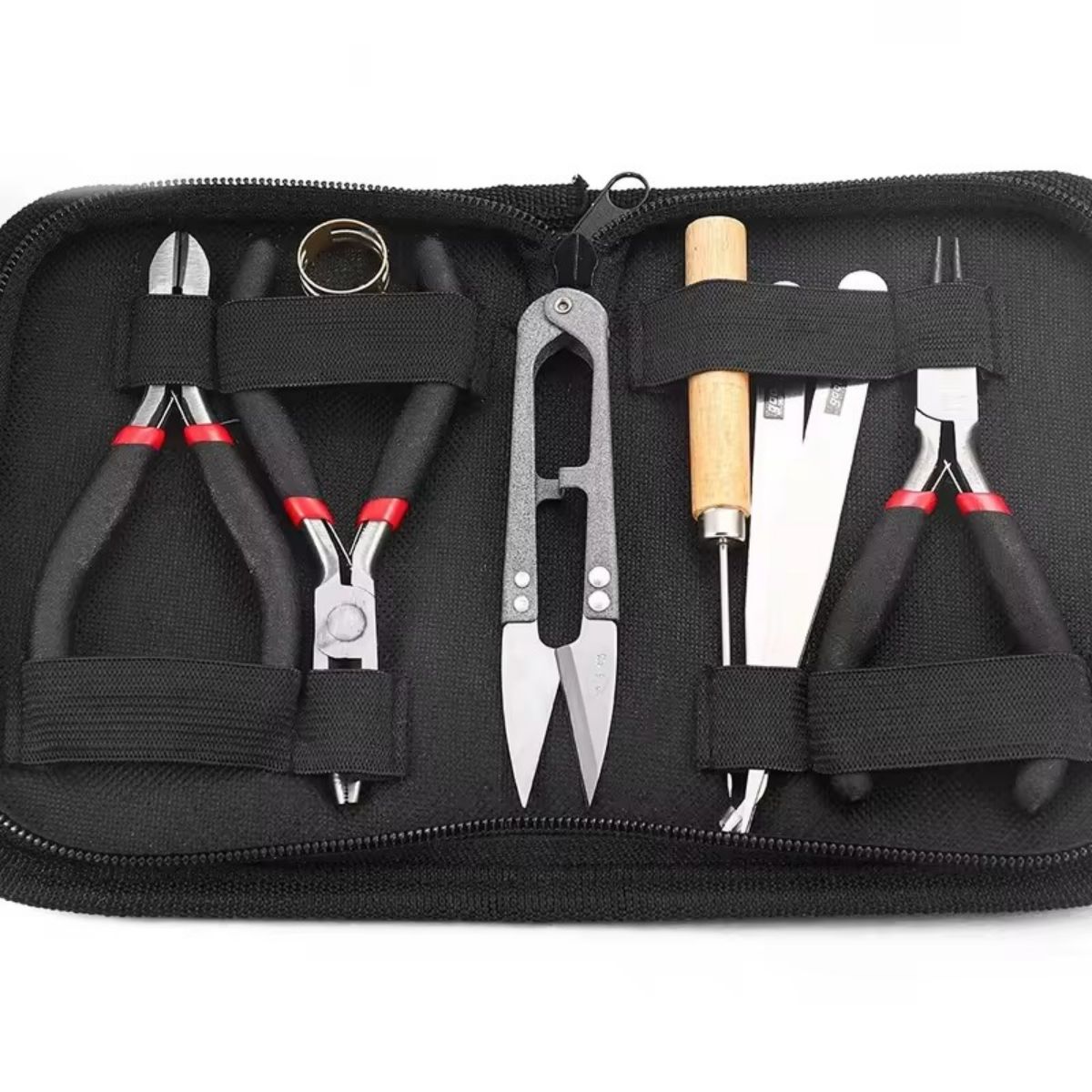 1 set gereedschappen voor het maken van sieraden Gereedschapsets Organisator Tangen Pincet Fitting Armband Ketting Maken van sieraden Jaking Kits: Default Title