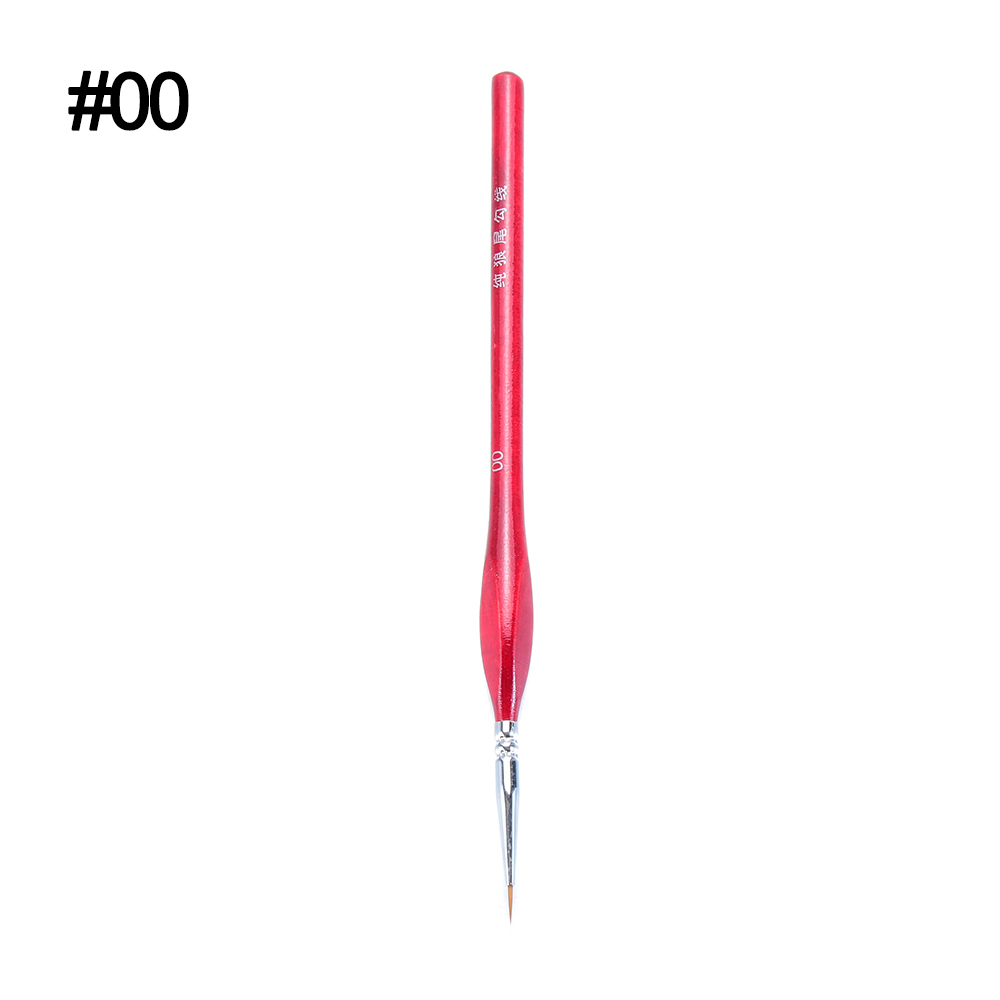 Pinceaux pour dessin Gouache à l'huile | 7 Types, brosse Fine professionnelle, Sable cheveux, brosse de peinture, fournitures miniatures: 00