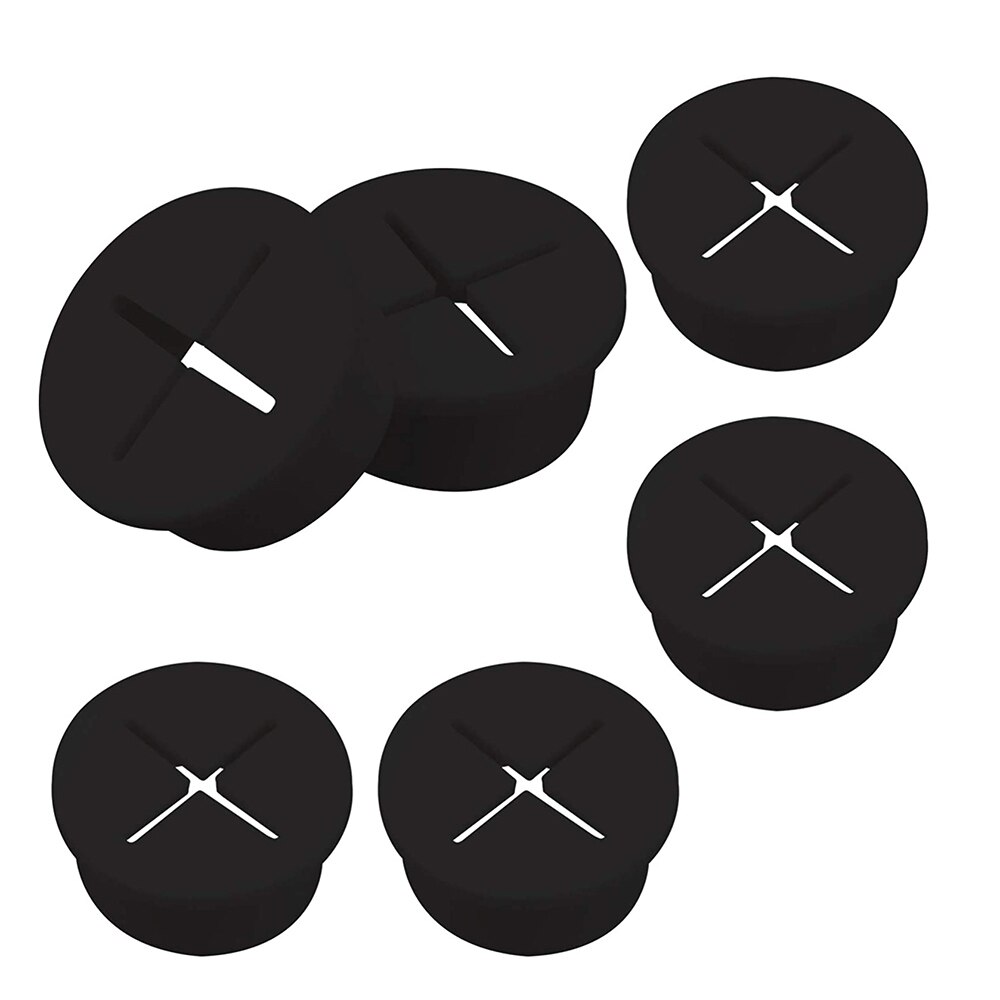 Silicone Cable Cord Grommet Rubber Cable Wire Hole Cover For Office Home Computer Desk Table TV Console PC Wire Cord Hole Cover