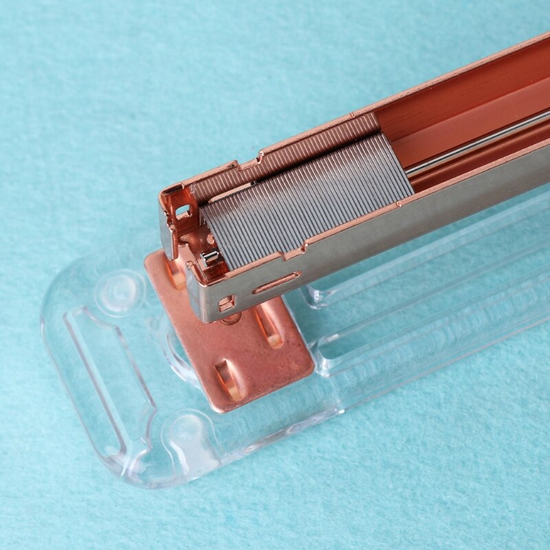 Rose Gold Stapler Acrylic Metal 24/6 26/6 Practical Manual Staplers Tool