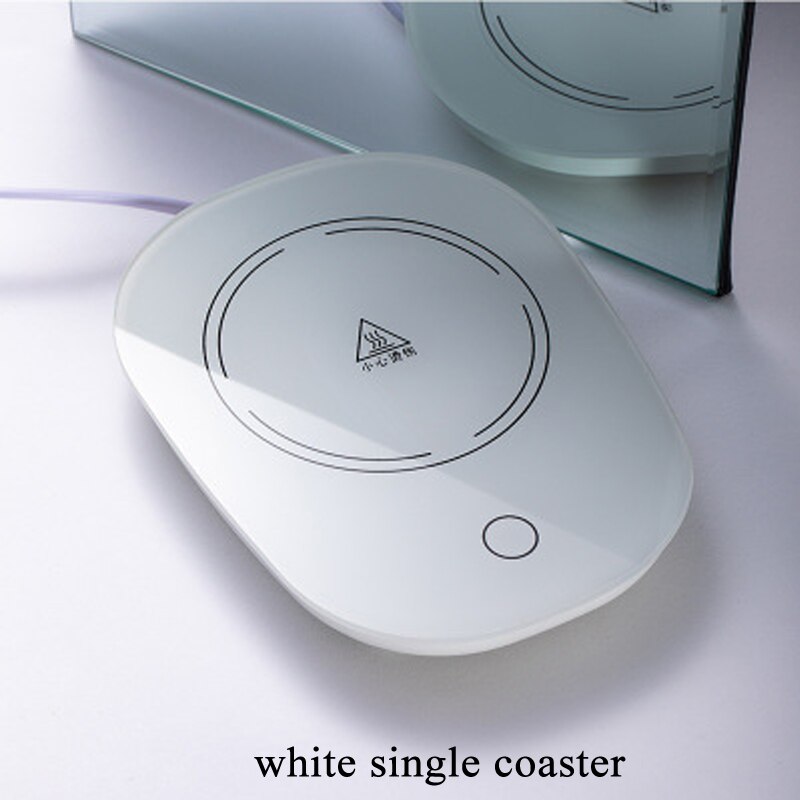 Mug Warmer USB Pad Electric Powered Cup Warmer Heat Beverage Mug Mat Keep Coffee Tea warm EU&US Plug Electric Heating Pad: Whit pad / US 110V