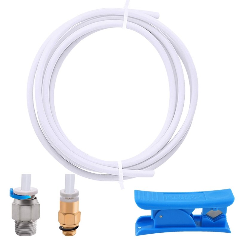 Tube PTFE Tube Blanc avec PC4-M6 Raccords, PC4-M10 Raccord, Coupe-Tube pour 3D Imprimante