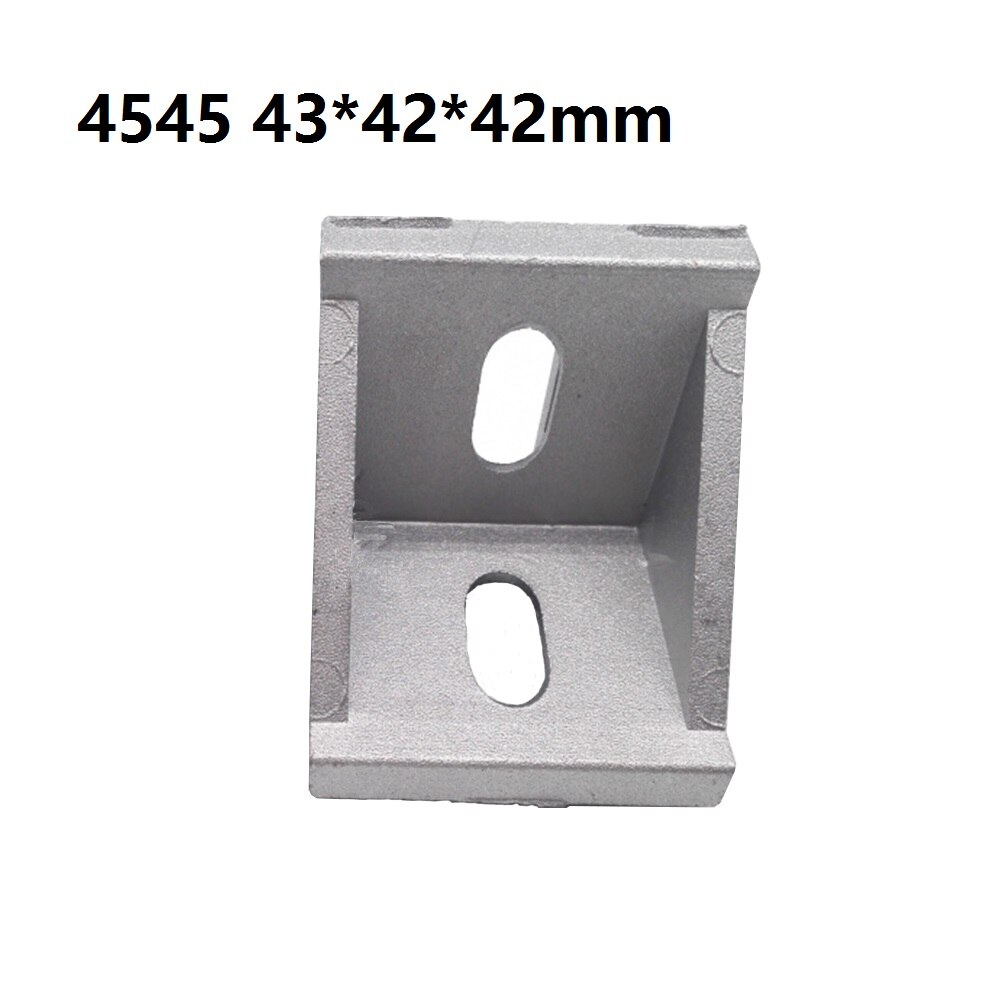 1Pcs 45 43x42x42mm European Corner Fitting Angle Aluminum X L Connector Bracket Fastener Industrial Profile