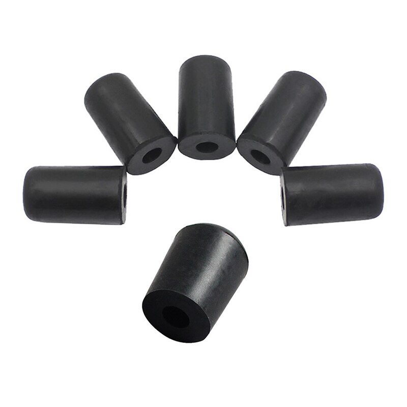 Rubberen punt voor cello-eindpen (verpakking van  of 4)  met 5 stuks cello-eindpenpuntbeschermer rubberen cello-staartpenbehuizing puntkapbeschermer niet-s: Default Title