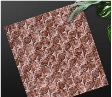 Retro brick pattern waterproof and moisture-proof bar wall sticker anti-collision soft bag background self-adhesive wallpaper: H