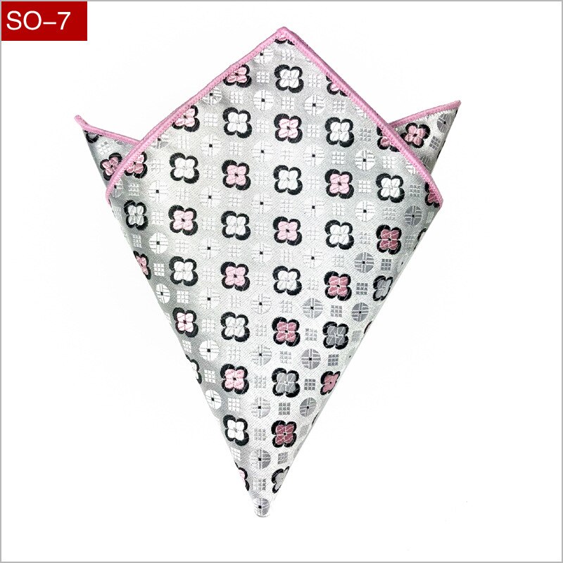 Heren zakdoek luxe jacquard stropdas voor heren paisley pochet handdoek zakdoeken 26.5cm volledige jurk accessoires: Zy-so -7