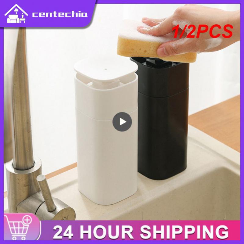 1/2PCS Soap Dispenser for Kitchen Sink Countertop Dish Soap Dispenser Bathroom Pressing Hands Washing Soap Storage Container