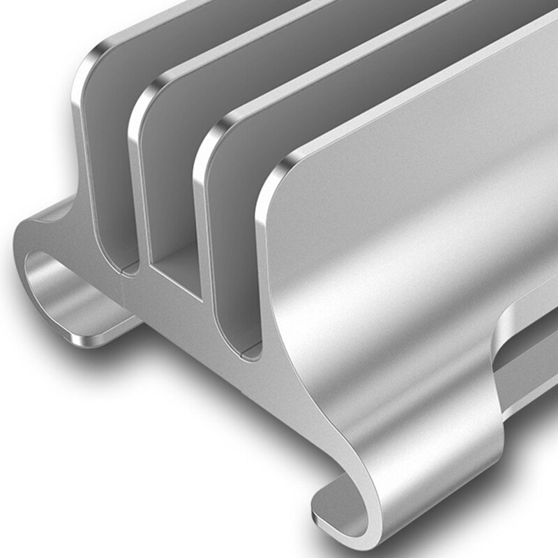 3-Slot Desktop Laptop Bracket Aluminum Alloy Bracket Base Heat Dissipation Desktop Storage Metal Vertical Bracket