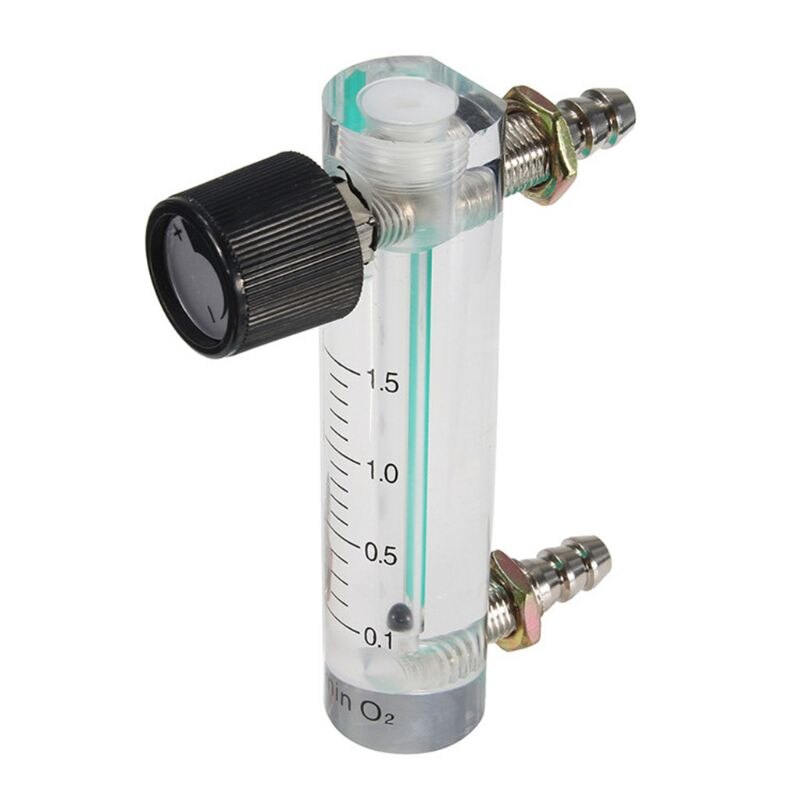 Zuurstof Luchtstroom Meter 0-1.5LPM 1.5L Flowmeter Met Regelklep Voor Oxygen Air