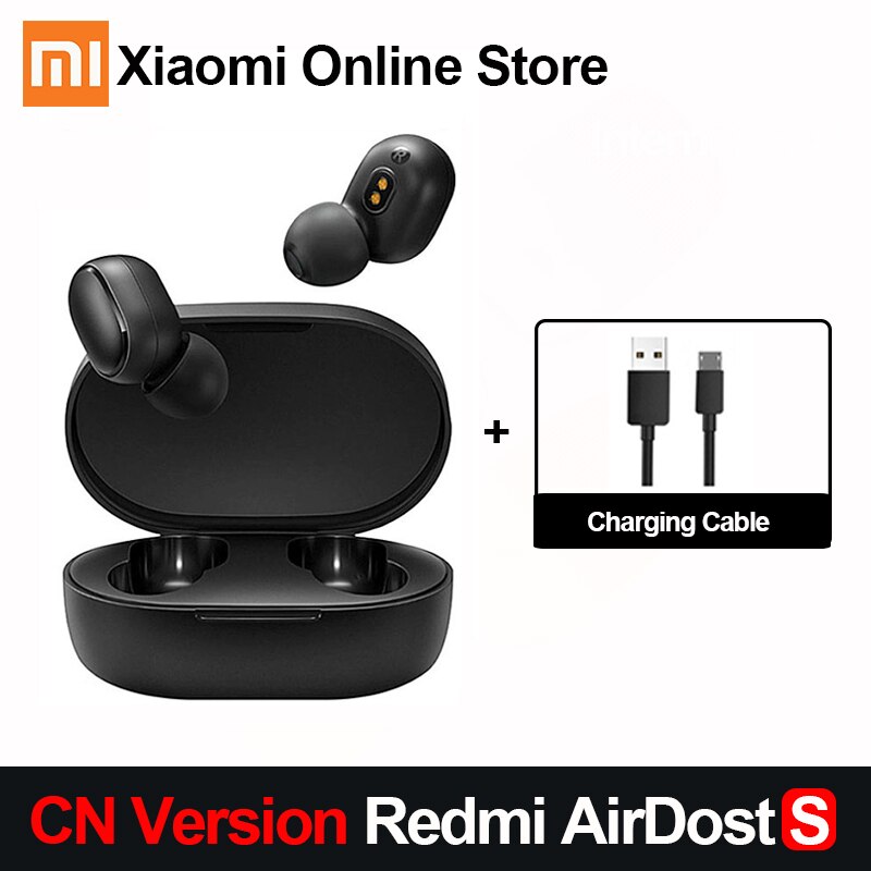 Redmi Airdots S Headset Echte Draadloze Bluetooth Headset Bluetooth 5.0 Tws Air Stippen Oortelefoon Draagbare Earset: Add Charging Cable