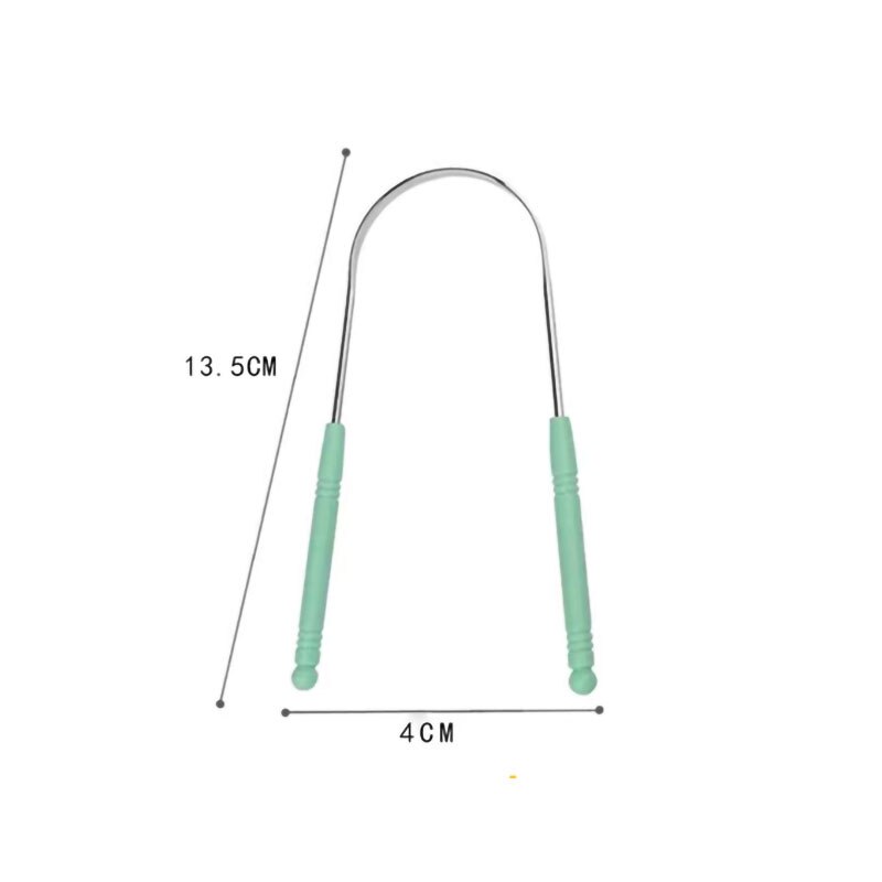 Tongreiniger Schraper Rvs Tong Cleaner Nuttig Frisse Adem Schoonmaken Gecoat Tong Tandenborstel Mondhygiëne Care
