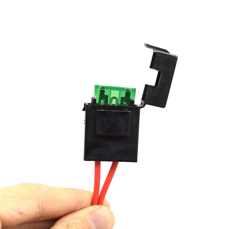 Car Driving Light 5-Pin Blue LED Rocker Switch + 40A Relay Wiring Harness Kit