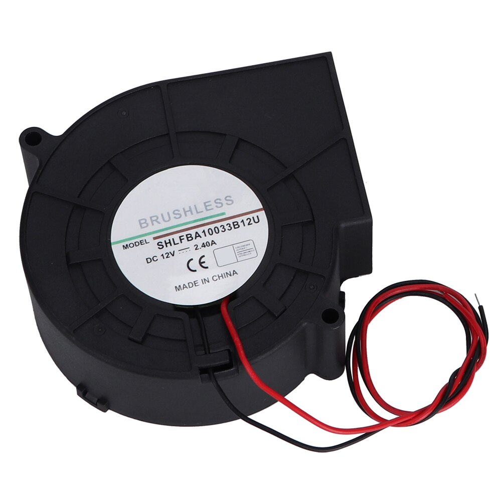 DC 12V 2.4A Brushless Turbine Cooling Blower Fan 3 Pin BBQ Stove Cooking 42.8CFM Powerful Air Blower Fan