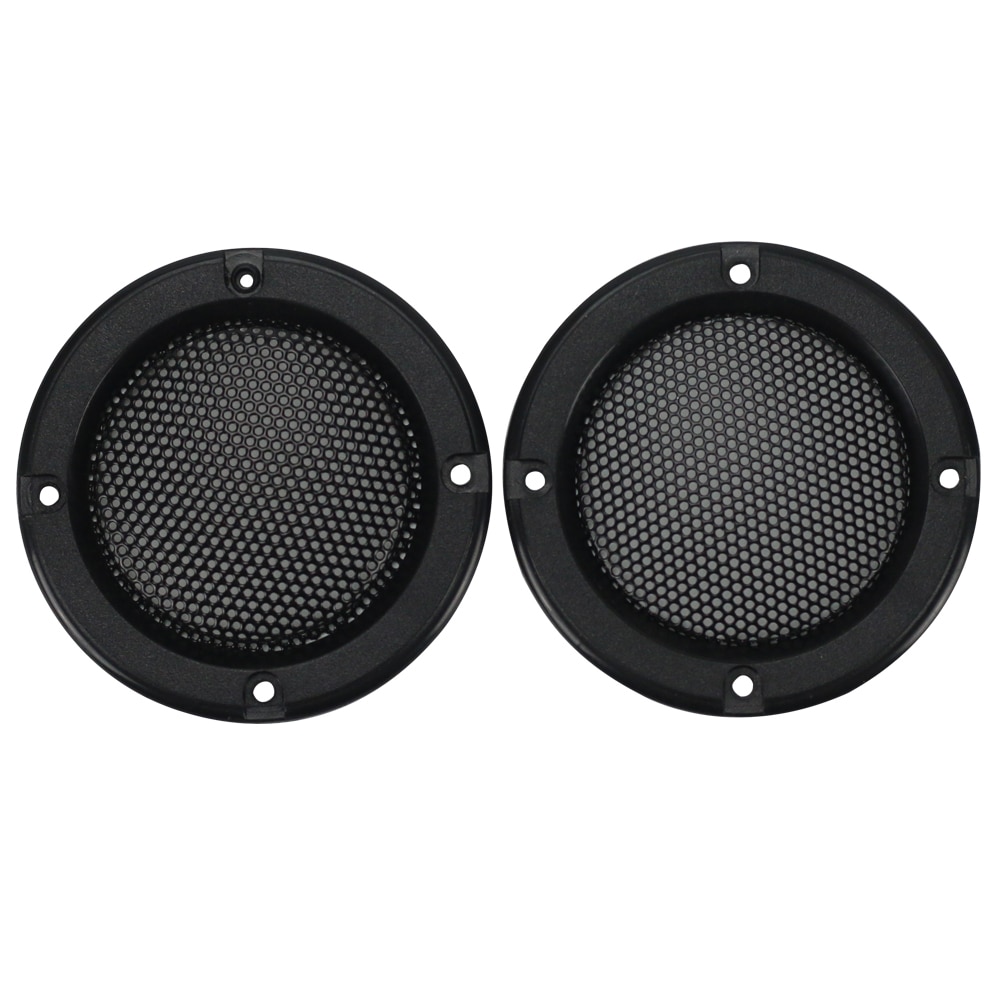 Ghxamp 2 st 2 tum svart bilhögtalare grill mesh hölje nätskyddsskydd diy högtalartillbehör