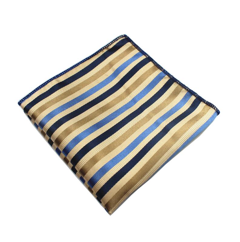 Mouchoir en soie Plaid tissé motif Paisley Hanky pour hommes, pochettes carrées, idéal pour les affaires, mariage: 09