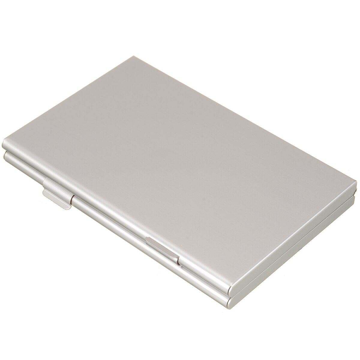 1pc 24 EVA Spomge Slots TF Cards Storage Box Silver Aluminum Alloy Memory Card Case Shell