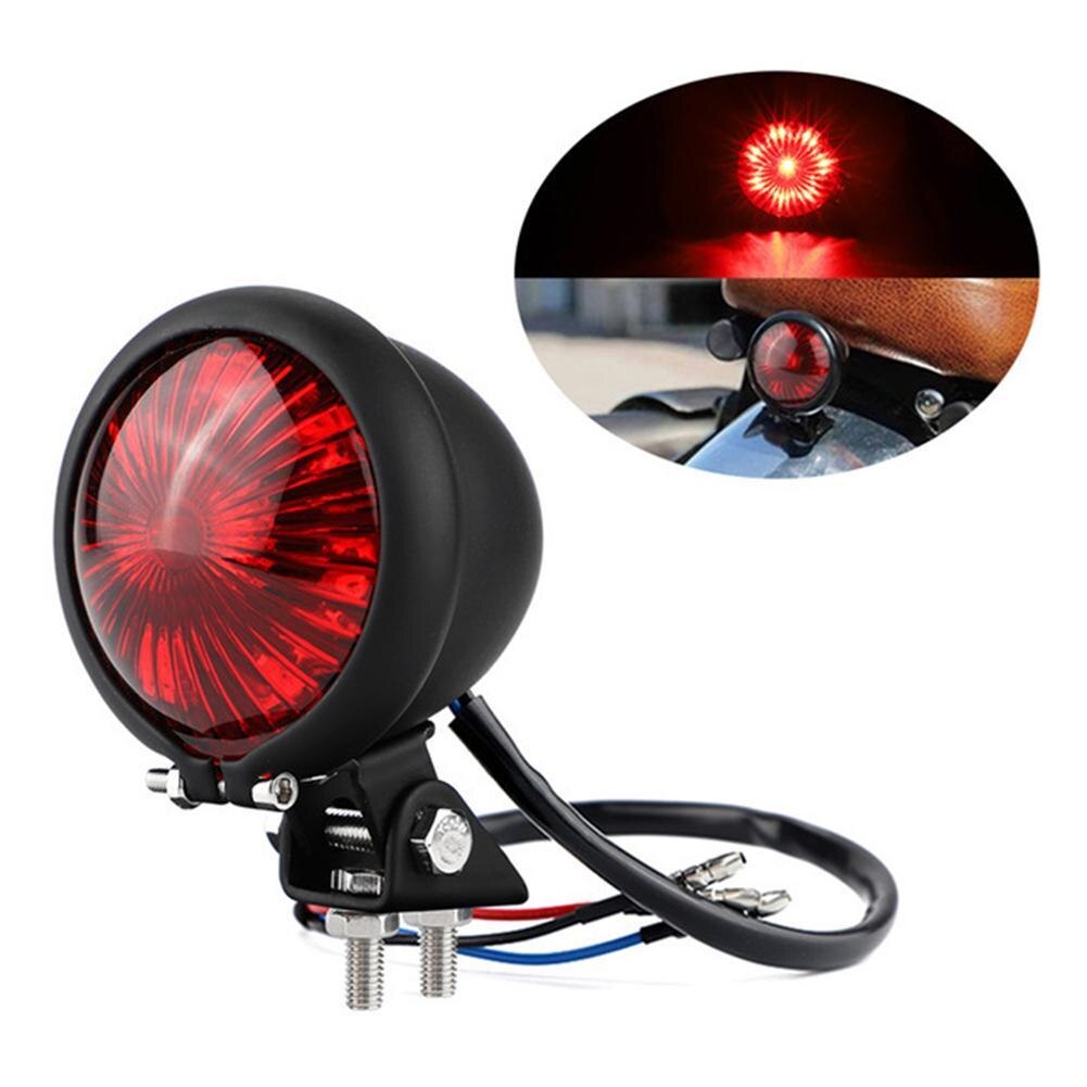 12v led motorcykel baglygte retro bremse baglygte baglygte til chopper bobber cafe racer stil signal lampe baglygter