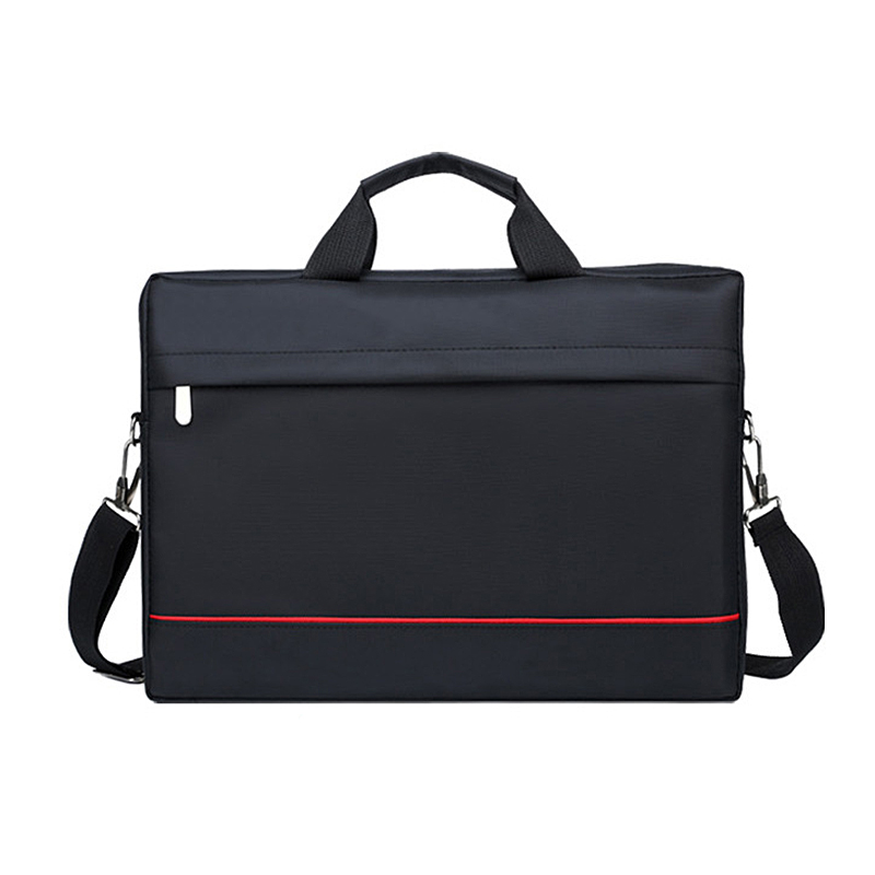 Wasserdicht Laptop Handtasche Schulter Bote Tasche Notizbuch fallen Abdeckung Computer Aktentasche für Reise Beiläufige Männliche Umhängetasche: Schwarz