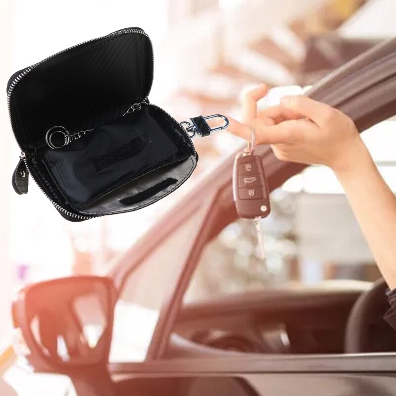 Anti-Diefstal Auto Sleutelhanger Guard Signaal Blokkeren Pouch Protector Shield Rfid Signaal Afscherming Blocker Beveiliging Box