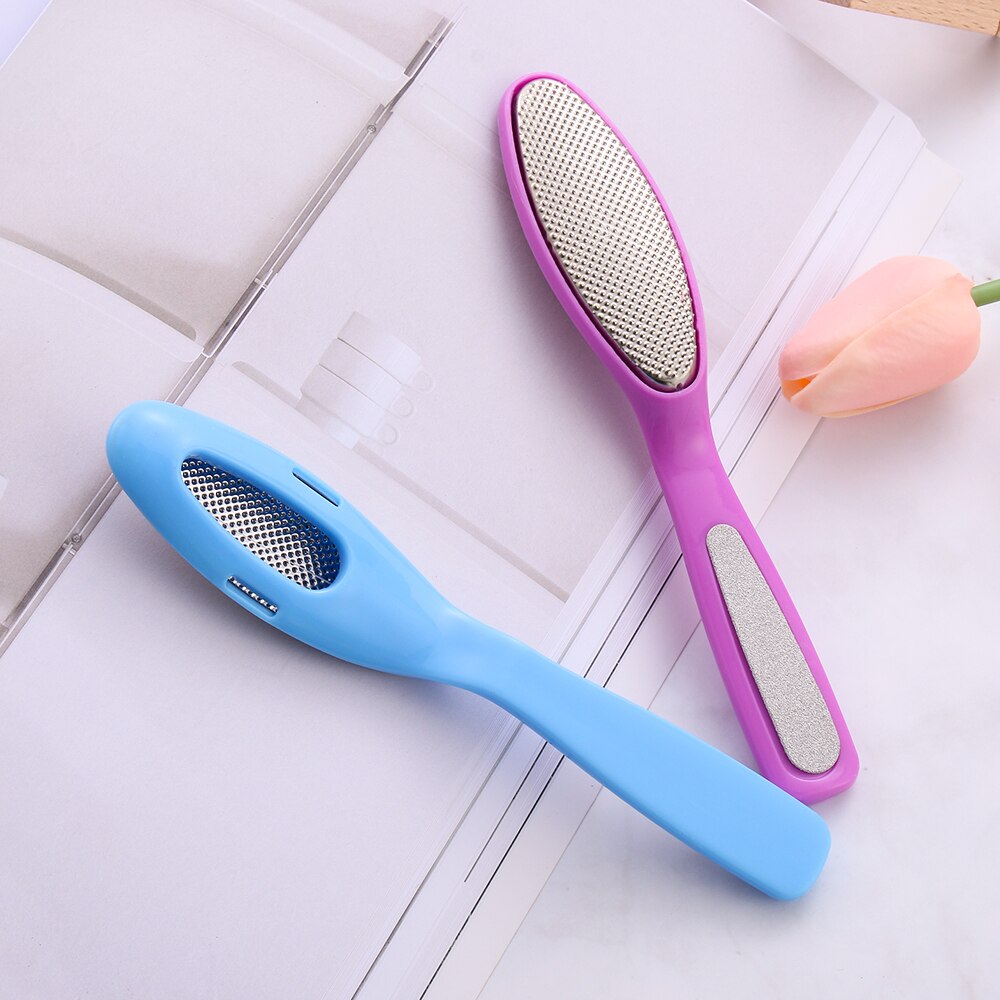 Cor aleatória! 1 pcs ferramentas de Pedra Pomes pedicure cuidados com os pés Pé para pé, esfregar seus pés mortas da pele fazer pés suave e confortável