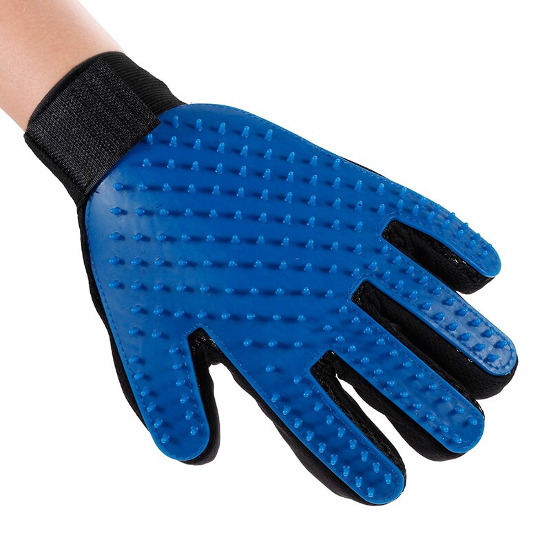Guante de aseo para perros, gatos y mascotas, cepillo de baño, guantes de limpieza efectiva, depilación