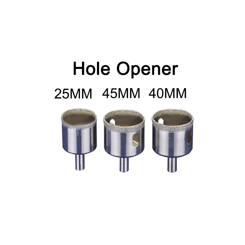 Règle d'Angle en Alliage d'Aluminium à 6 Plis, Accessoire de Mesure, Gabarit de Moule Perforé, Outil de Localisation, Guide de Perçage, Trou de Carrelage: 3PCS Hole Openers