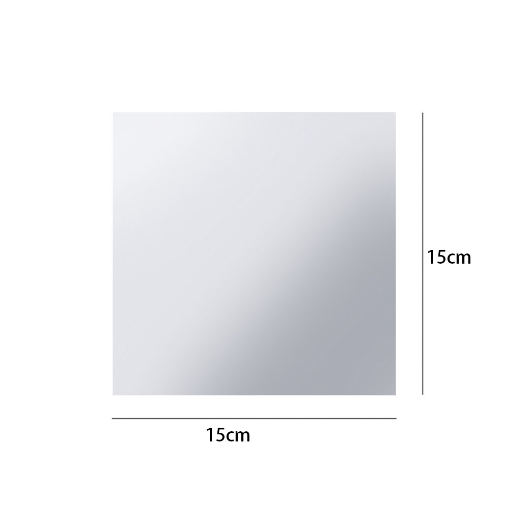 1PC Ultra-thin DIY Mirror Wall Self-adhesive PET Full-body Soft mirror Bathroom Self-adhesive Paper 1515cm