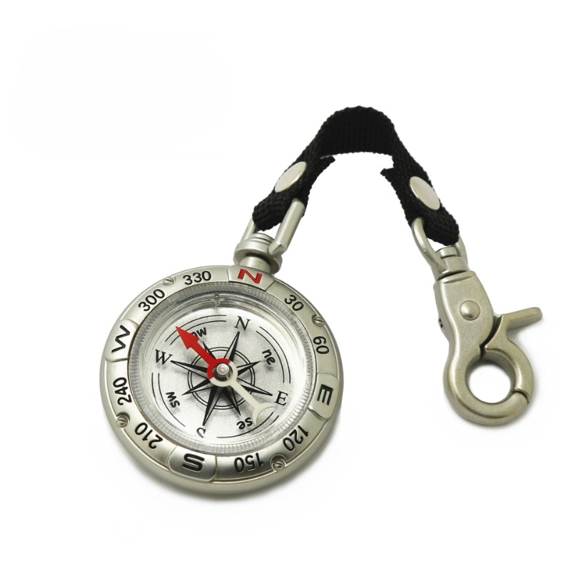 Retro antiek zinklegering kompas, sporthangende touw, high-end zakhorloge, buitenkamperen en wandelen