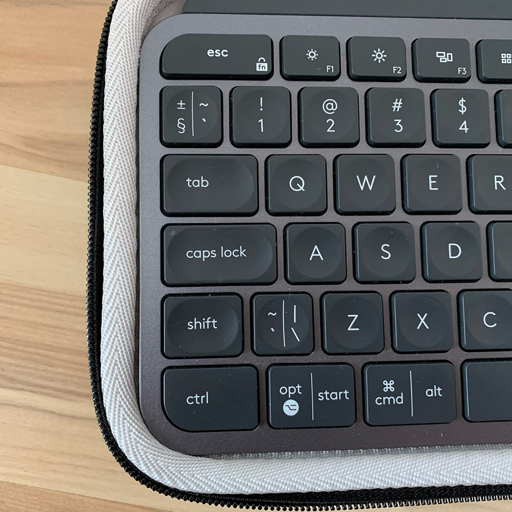 Tragbare Handtasche Tasche Hartschalen-transportkoffer Tragetasche für Logitech MX Schlüssel Drahtlose Tastatur Hardshell EVA