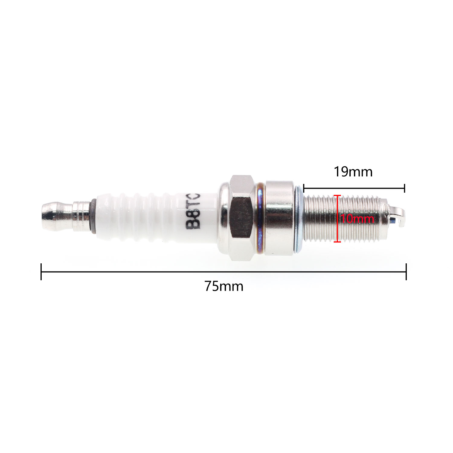 Motorcycle spark plug 100/125 A7TC D8TC E6TC F7TC B7TC BMA6 Z4TC F5TC CR8 A7RTC CR7HSA D8TRC D8TJC D8EA D8T Chain saw lawn mower: B8TC