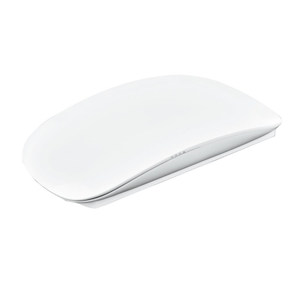 Mouse óptico ultra fino, bluetooth, sem fio, sensível ao toque, ergonômico, com 1200 dpi, para ipad, apple, macbook: Branco