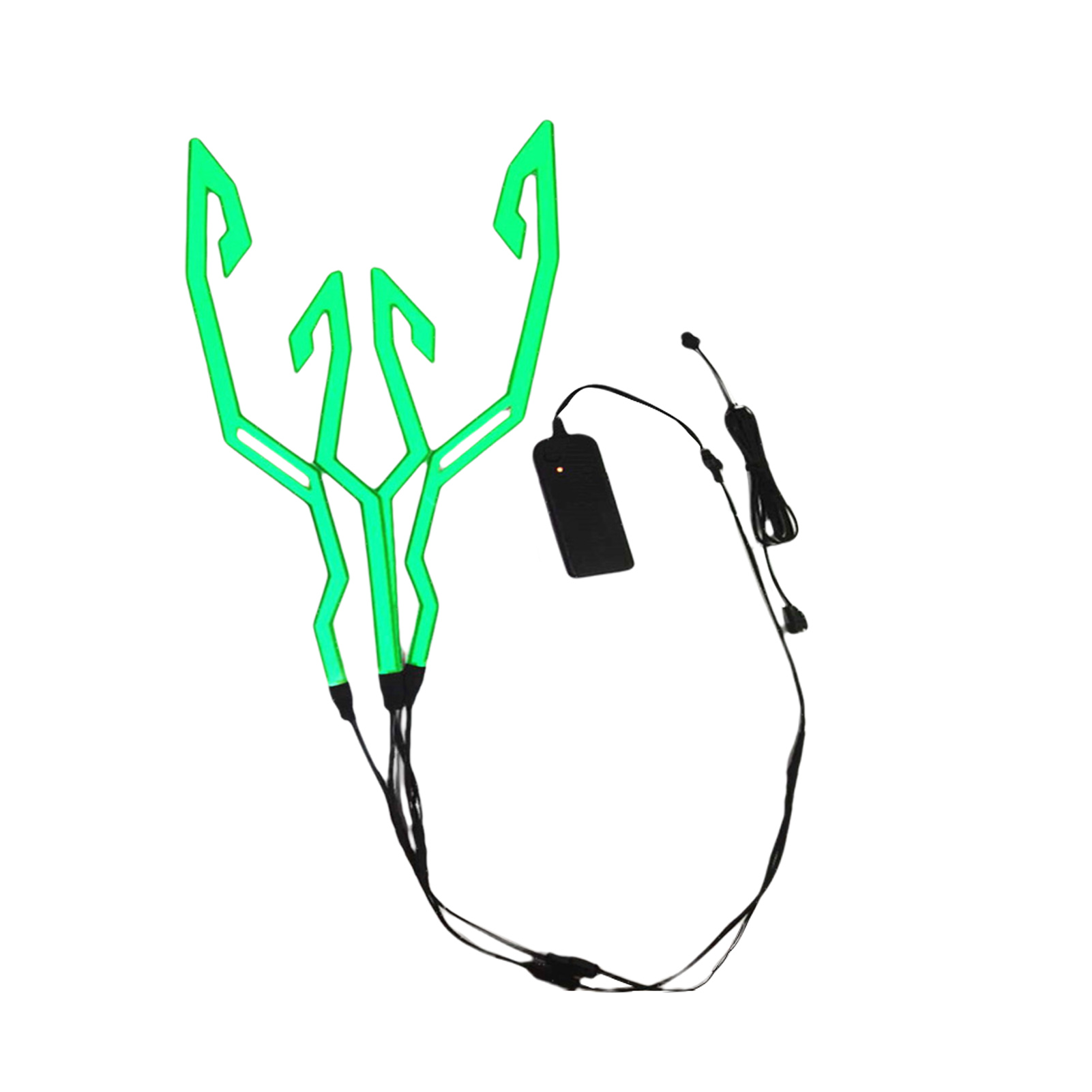 Bande lumineuse LED pour casque de moto, Signal universel clignotant, nuit, conduite, style lumineux Durable, avertissement, autocollant de bricolage étanche: green