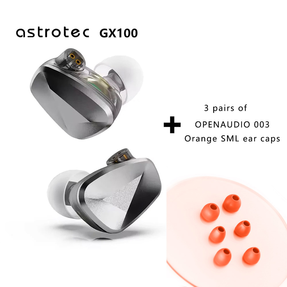 Astrotec GX100 1DD-1PZT Fone de ouvido intra-auricular com fio Monitor Hifi IEMS: Azul