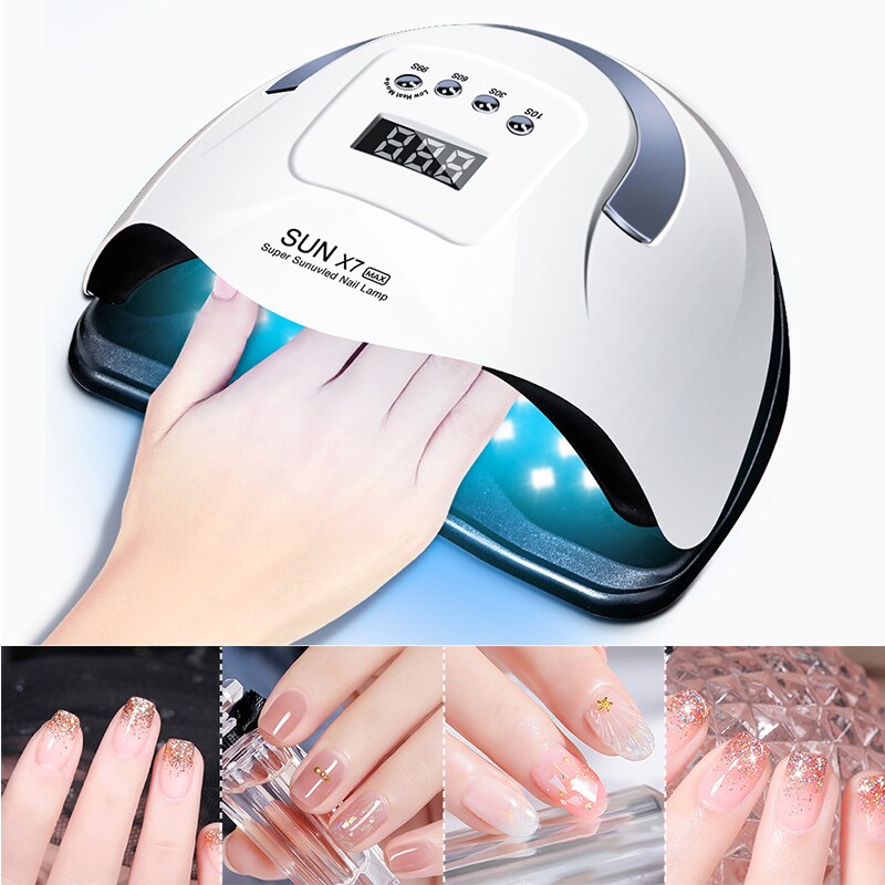 Sun X7 Max UV LED Nail Lamp Nail Dryer With 57 Pcs Leds Manicure Machine Gel Drying Lamp For Fast Curing All Nails Gel Varnish