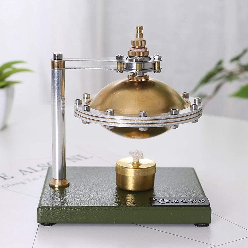 Modello di motore del motore Stirling ad aria calda, giocattolo di esperimento scientifico del motore del disco volante a vapore non assemblato fai-da-te