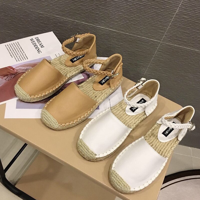 Alpargatas blancas Wellwalk, zapatos de mujer con – Grandado