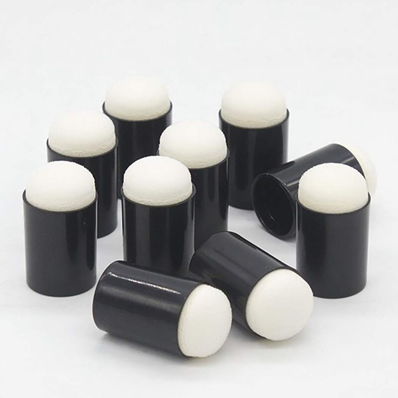 Drawing Sponge,10PCS Finger Sponge Dauber Set Ink Crafts DIY Drawing Sponge Finger Painting Tool Paint Sponge Brush Kids Paint T