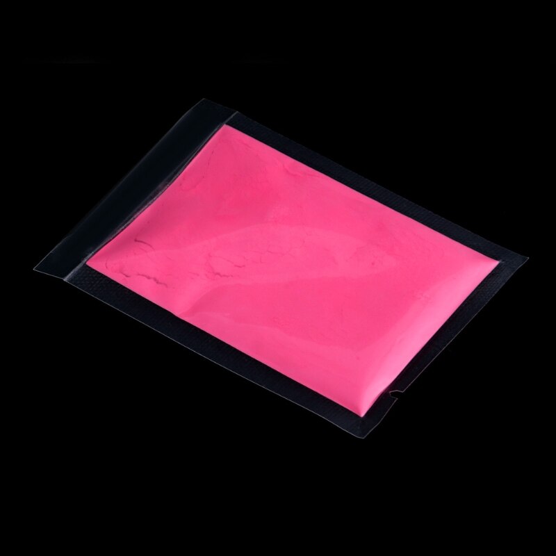Fluorescent Super Lumineux Lueur dans le Noir Poudre Pigment Lumineux: Hot Pink